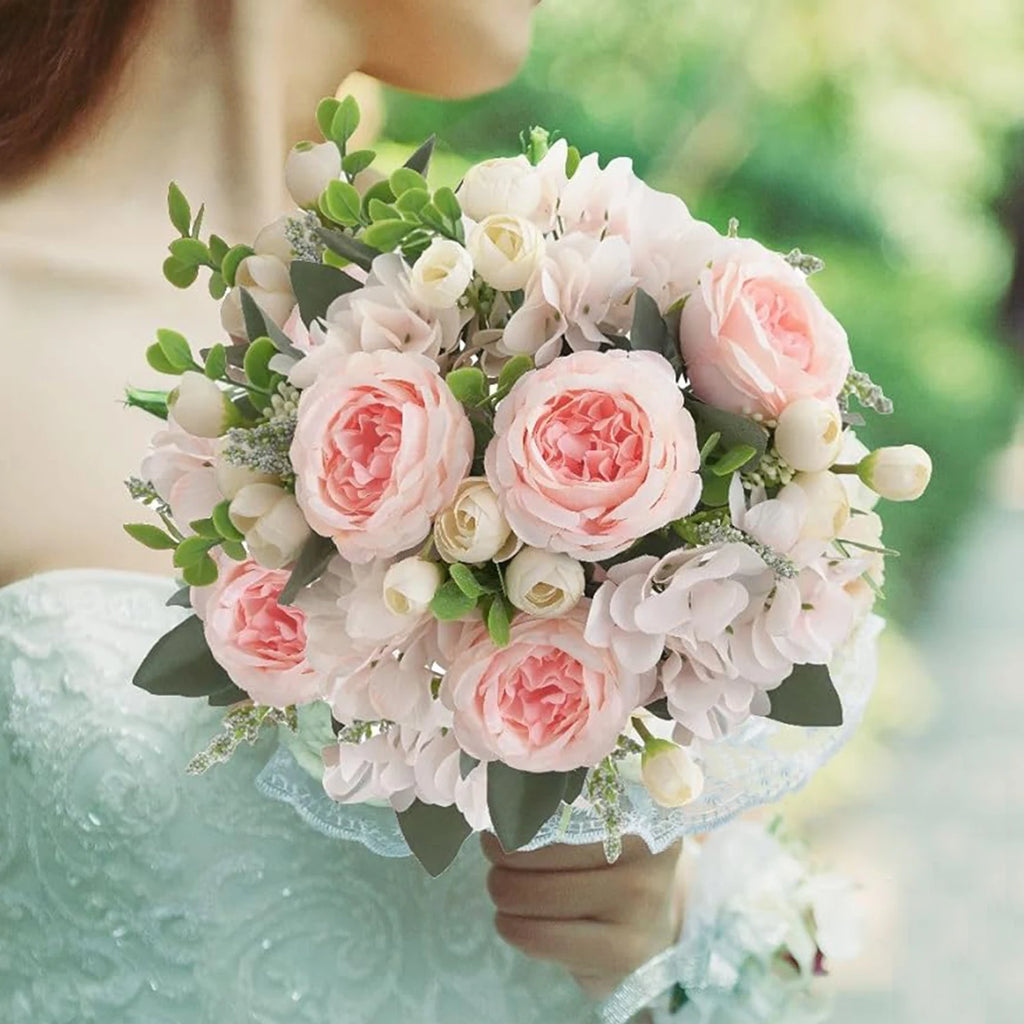 Artificial Silk Peony Bouquet – Wedding, Home & Garden Décor Artificial Flower Bouquet Babs