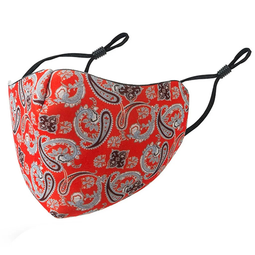 Cute Print Washable Face Mask – Unisex Cotton Outdoor Mask Printed Face Mask Babs G