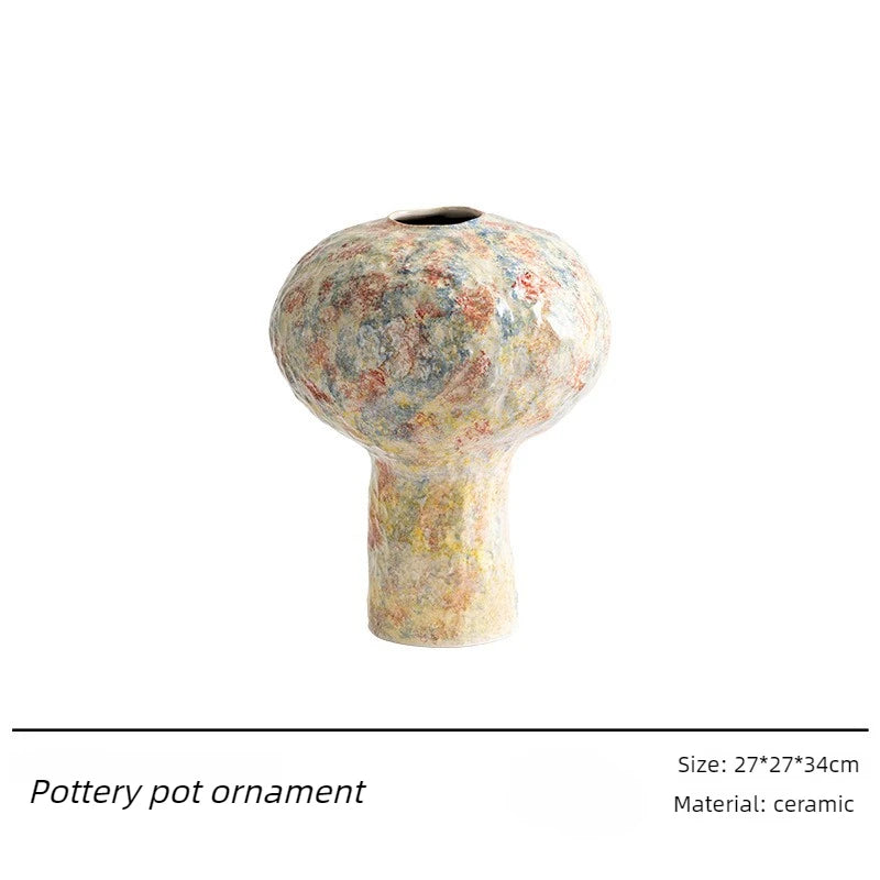 Glazed Ceramic Vase – Modern Tabletop Flower Décor Decorative Ceramic Vase Babs Large