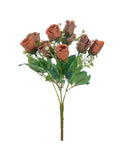 Silk Artificial Flower Bouquet for Wedding & Home Décor Artificial Silk Flowers Babs Orange 1PC