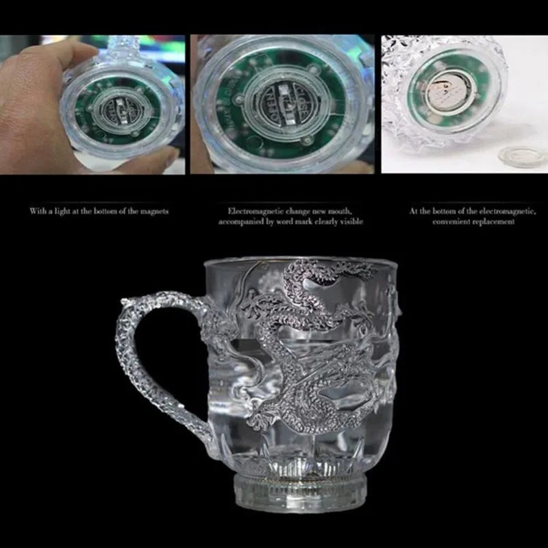 LED Color Changing Dragon Cup – Water Activated Light-Up Light-Up Drinkware Babs