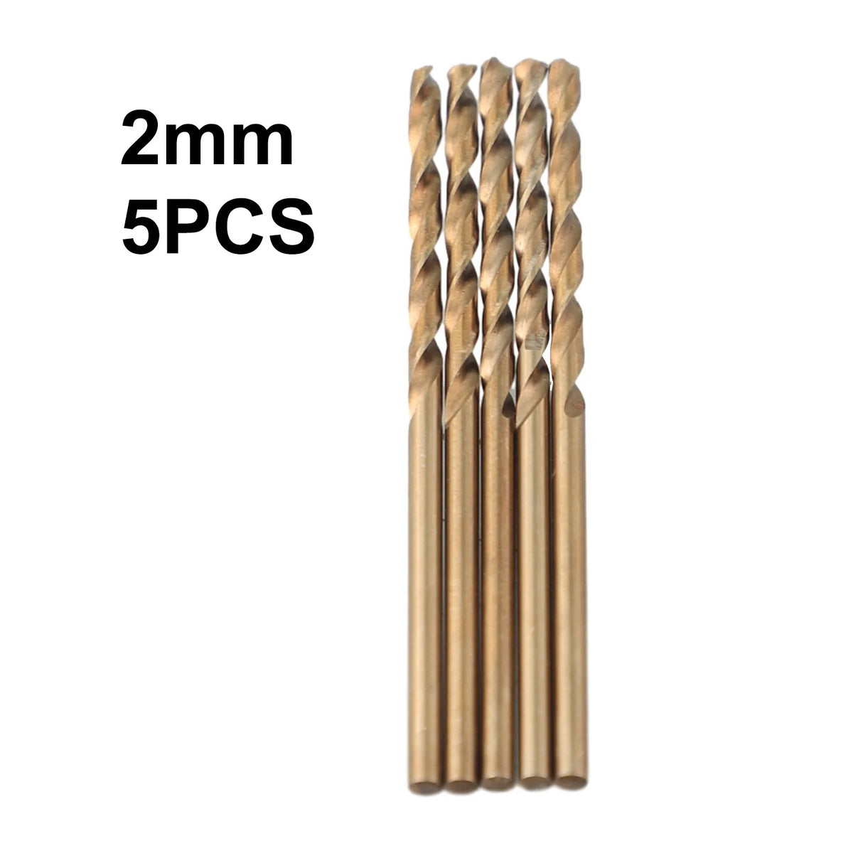 5-Piece M35 Cobalt HSS Drill Bit Set 1–4mm – Metal & Wood Cobalt Drill Bit Set Babs 2mm 5PCS