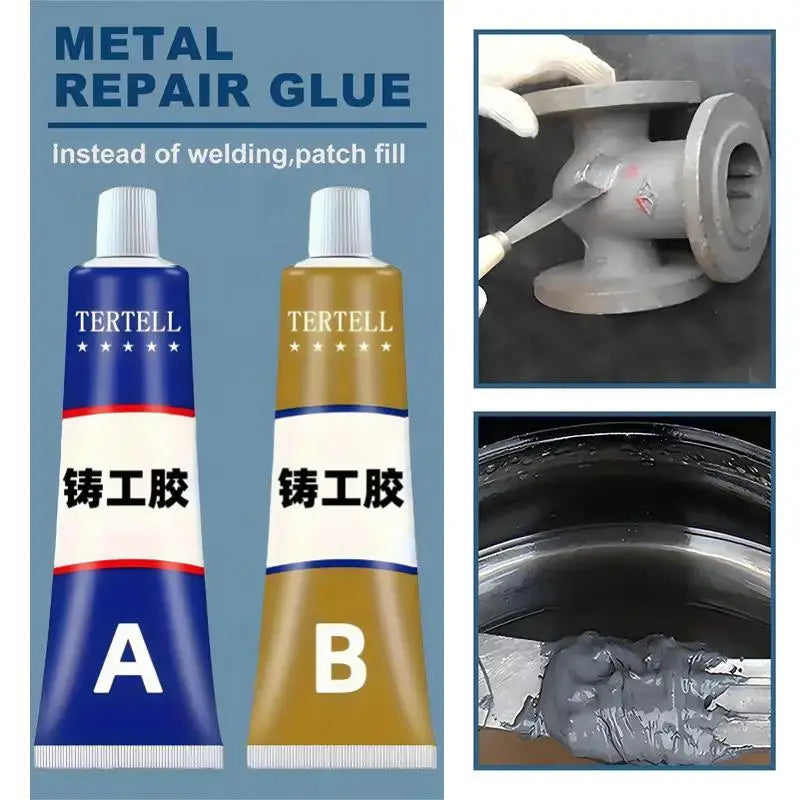 2-Pack Metal Casting Repair AB Adhesive – Weld-Grade Glue Metal Repair Adhesive Babs