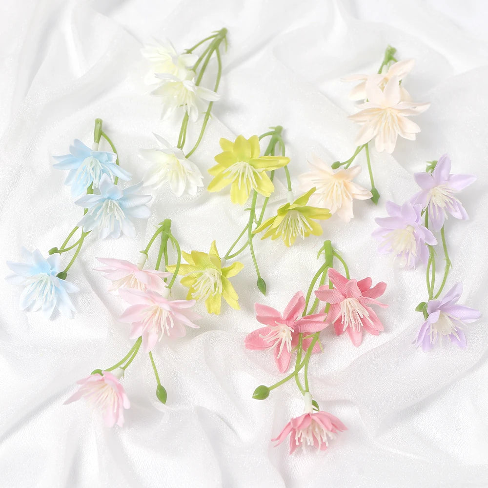 10/20Pcs Silk Rose Artificial Flowers 3-Head – Wedding & Home Decor Artificial Silk Flowers Babs