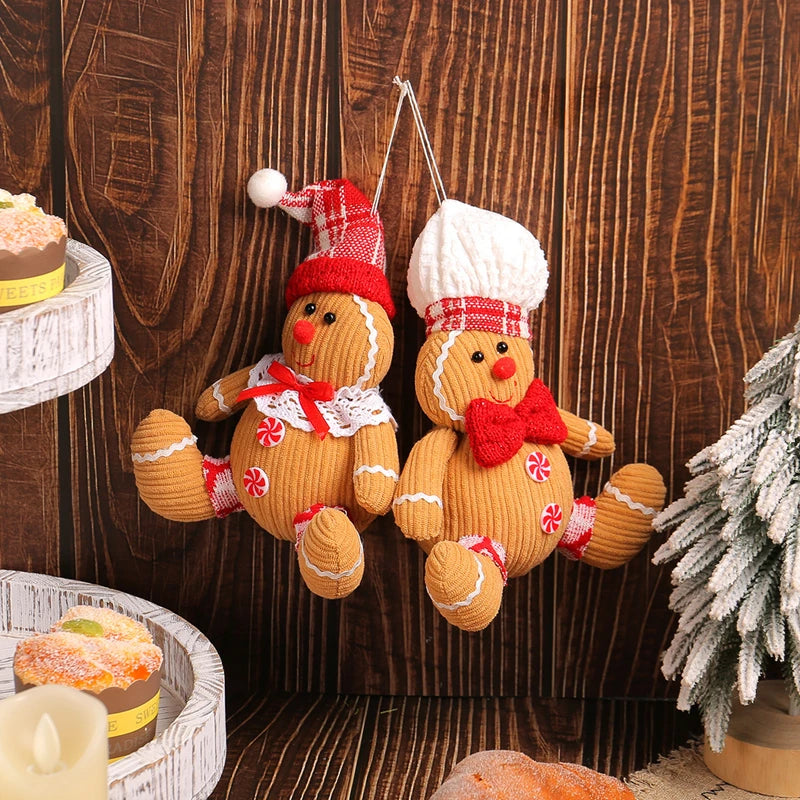 Christmas Gingerbread Man Ornament – Xmas Tree Hanging Pendant Christmas Tree Ornament Babs