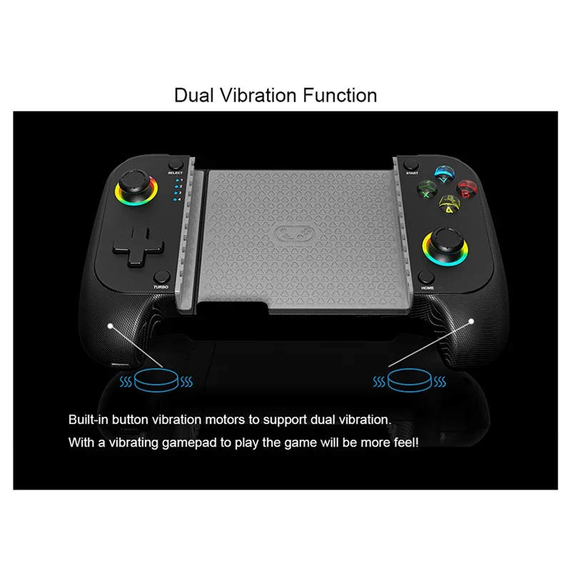 Wireless Bluetooth Mobile Game Controller – RGB, Hall Effect Joystick Mobile Game Controller Babs