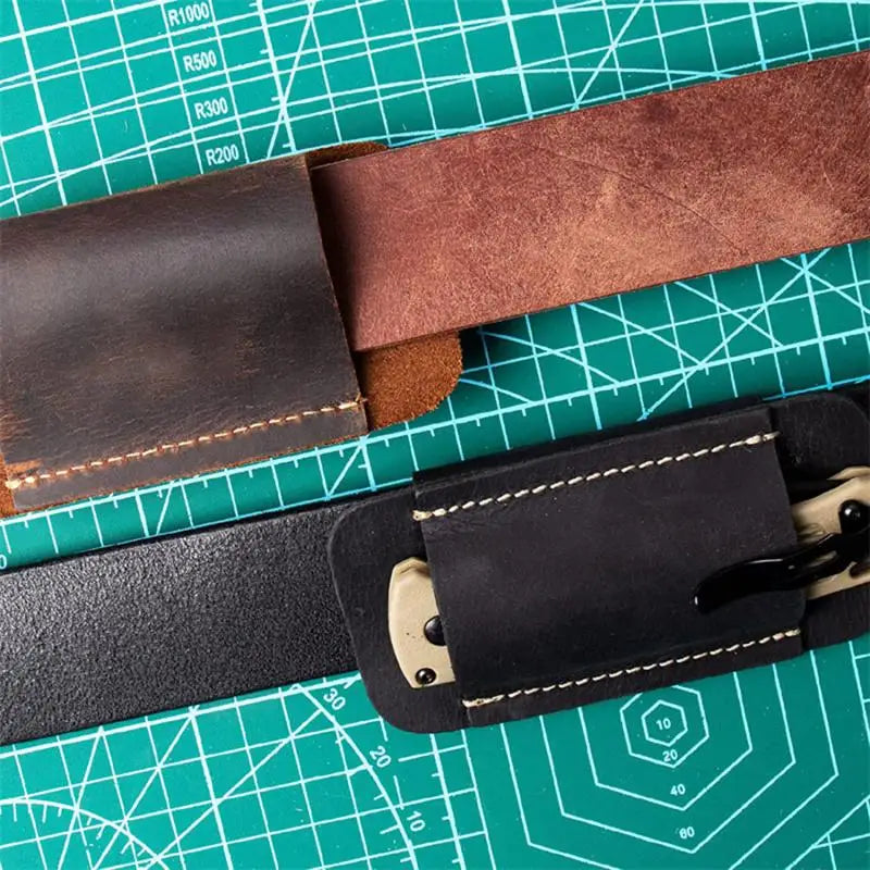 Genuine Leather EDC Knife Sheath & Flashlight Holster Leather Knife Sheath Babs