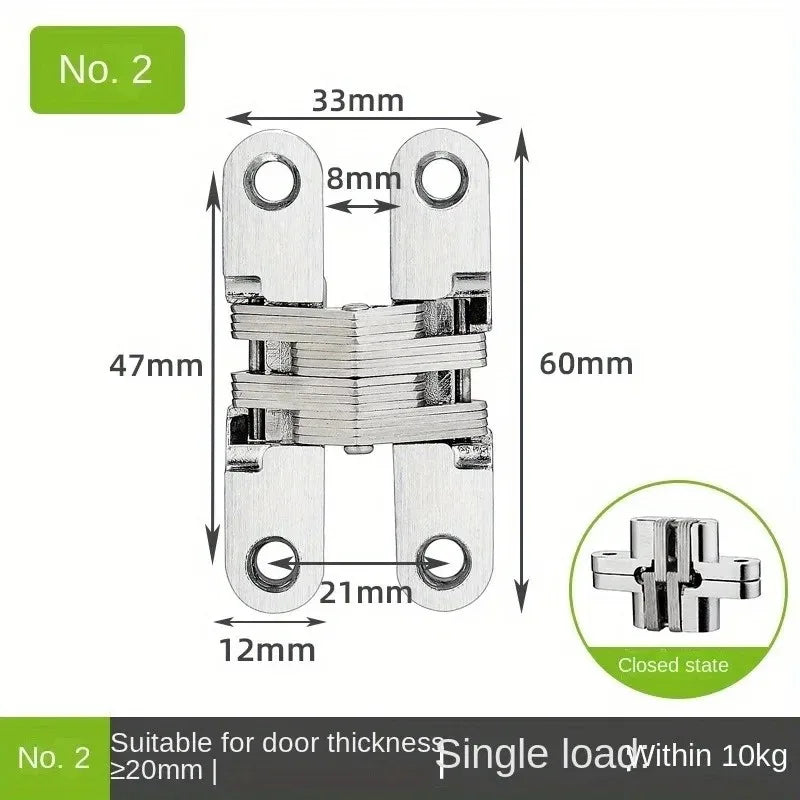 180° Invisible Concealed Barrel Hinge – Stainless Steel Gate & Door Concealed Door Hinge Babs 2