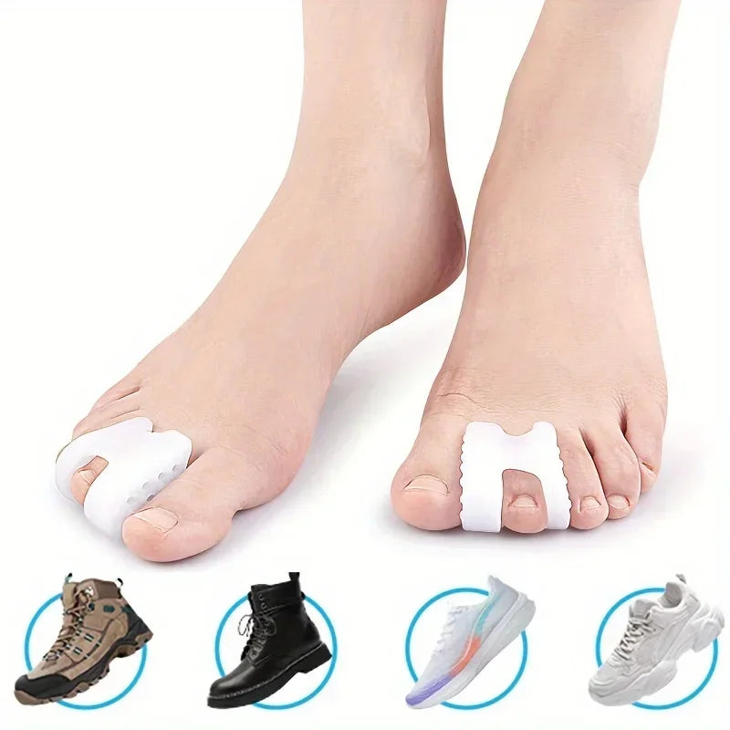 Soft Rubber Toe Spacers & Big Toe Pad – Men & Women Toe Spacer Set Babs