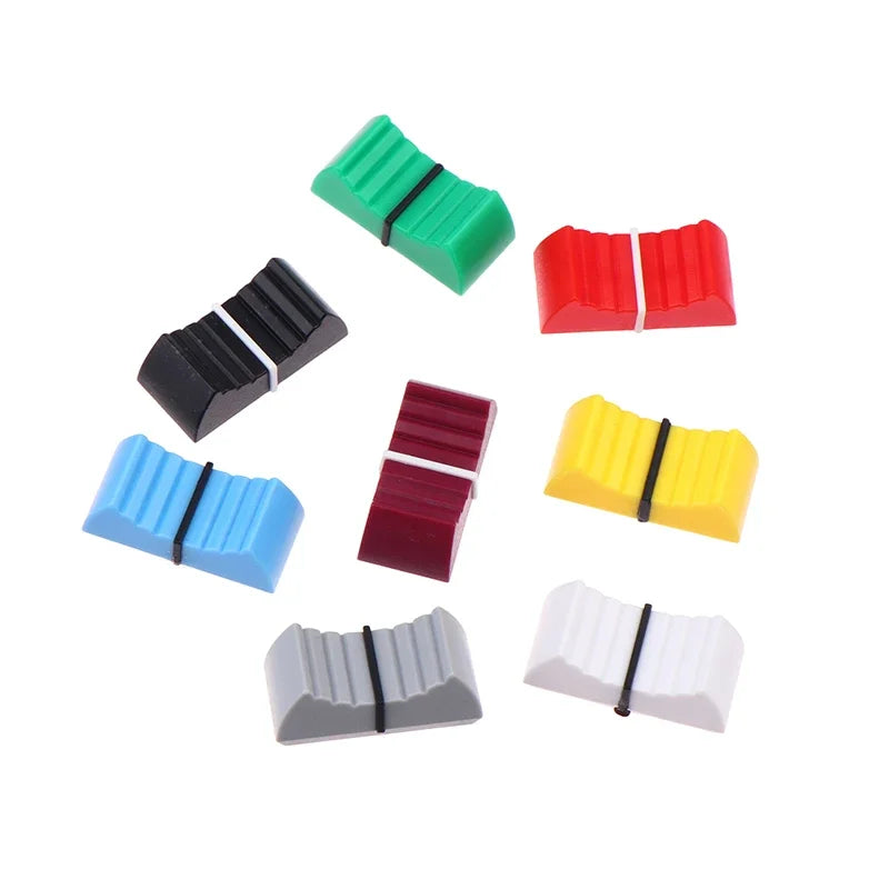 10-Pack Ribbed Fader Knob Caps for Mixer & Audio Desks Mixer Knob Caps Babs