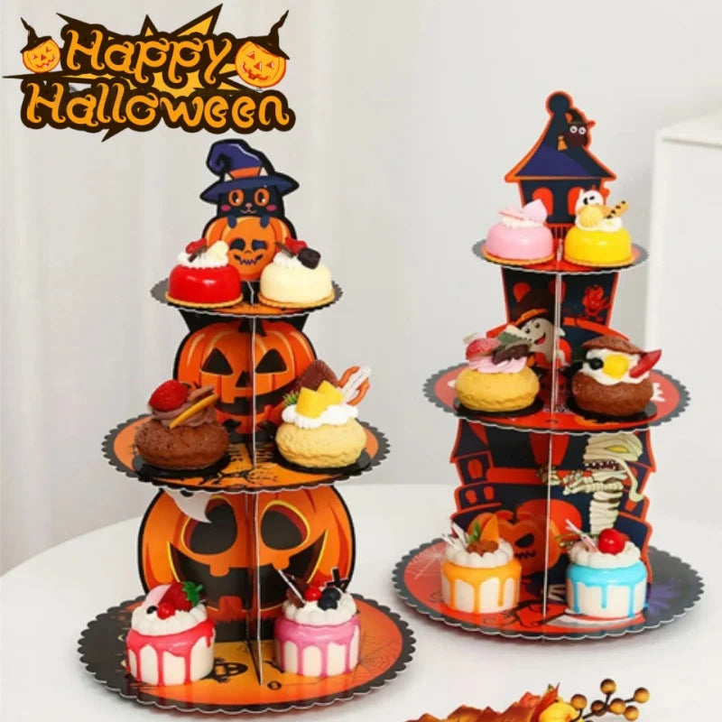 Halloween Ghost Cake Stand & Dessert Tray | Party Centerpiece Party Dessert Stand Babs