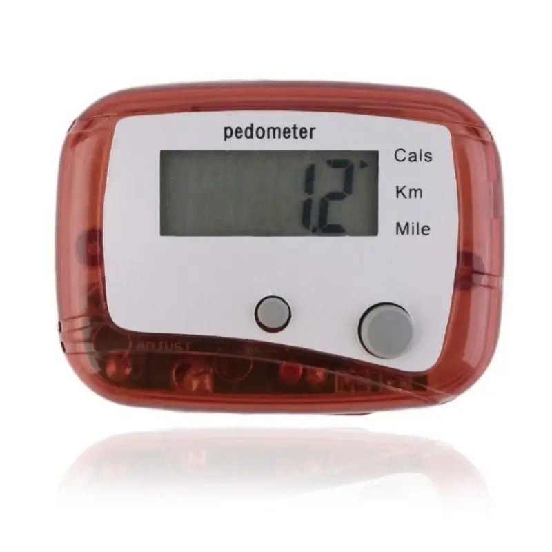 HUXUAN Pedometer – Step Counter with Calorie & Distance Track Fitness Pedometer Babs Red