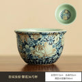 Gilding Peony Ru Ware Kung Fu Tea Set – Porcelain Teapot Kung Fu Tea Set Babs Cup-90ml