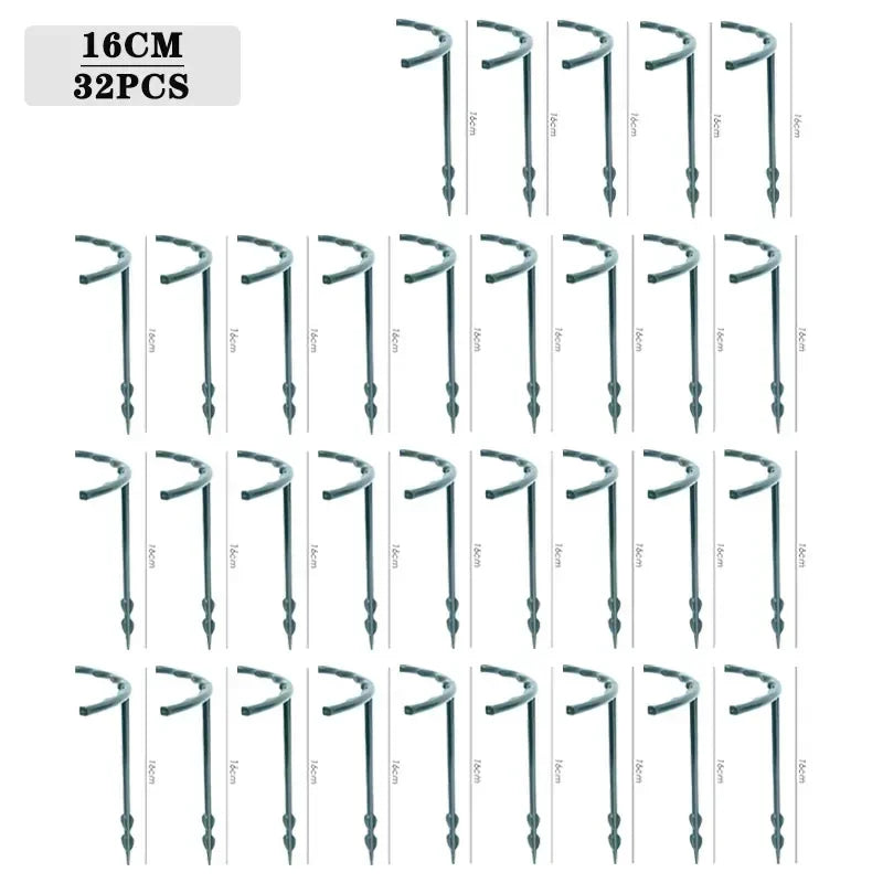 Semicircle Plant Support Stakes 4–32PCS | Vine Climbing Bracket Plant Support Stakes Babs 16CM-32PCS