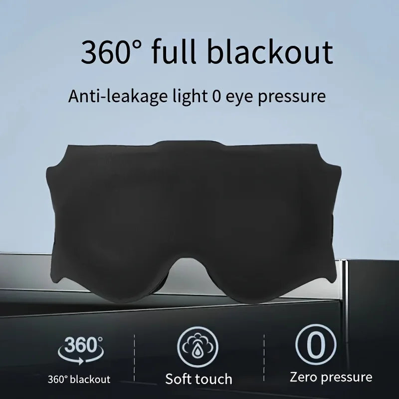 FUBEICHLY 3D Blackout Sleep Eye Mask – Adjustable Contoured Sleep Eye Mask Babs