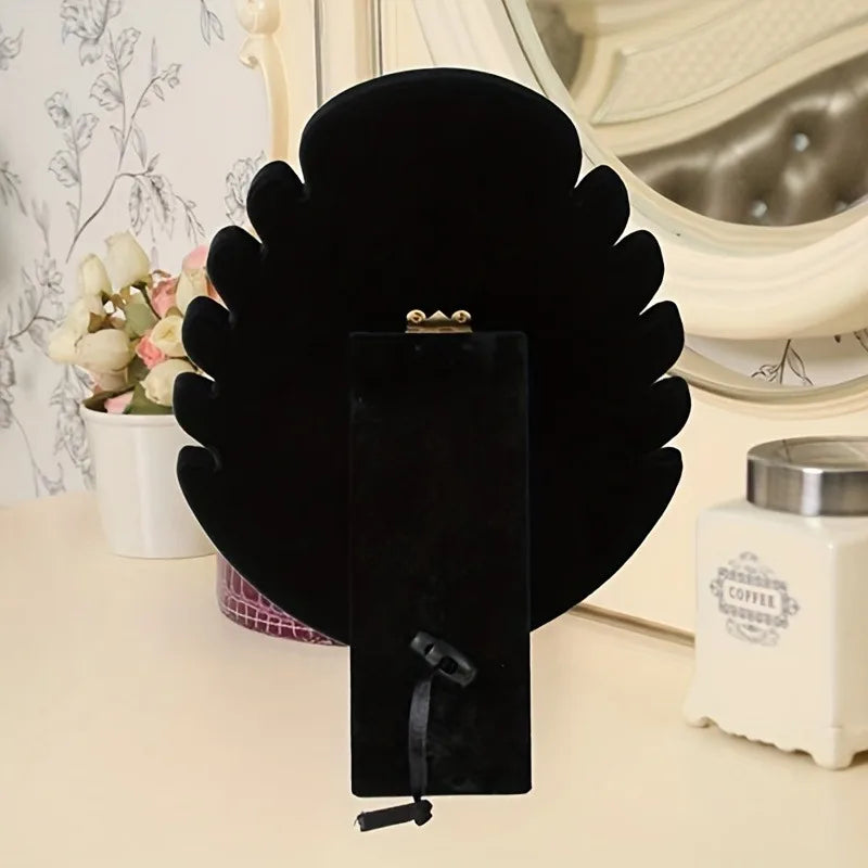 3-Piece Black Velvet Jewelry Tower Display Stand Organizer Jewelry Display Stand Babs
