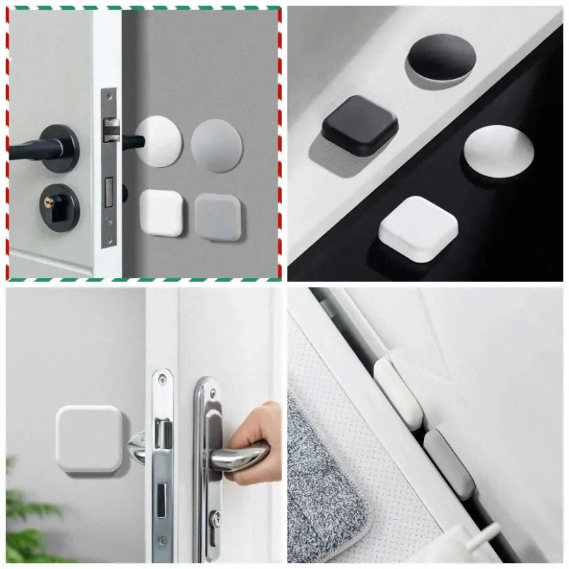 Silicone Door Handle Bumper Pads – Self-Adhesive Wall Protectors Door Bumper Pads Babs