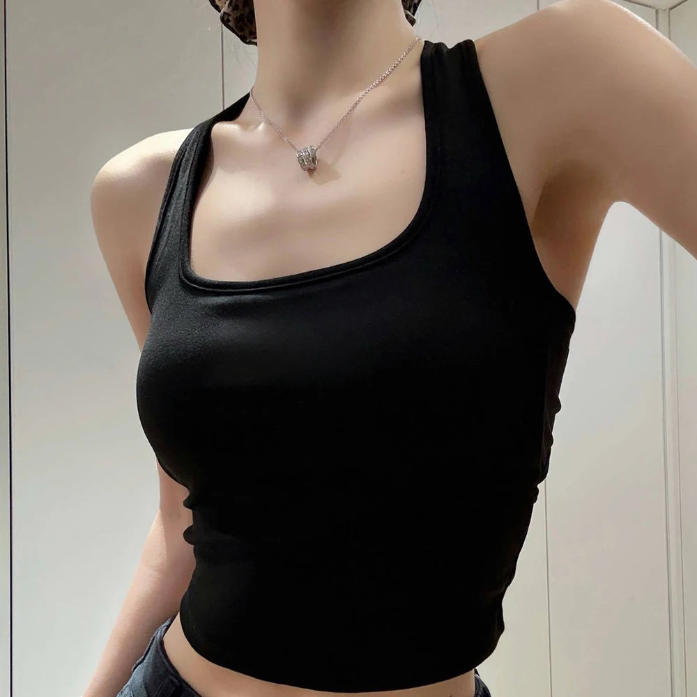 Women's Strapless Backless Star Chain Cutout Cami Top Y2K Cami Tank Top Babs