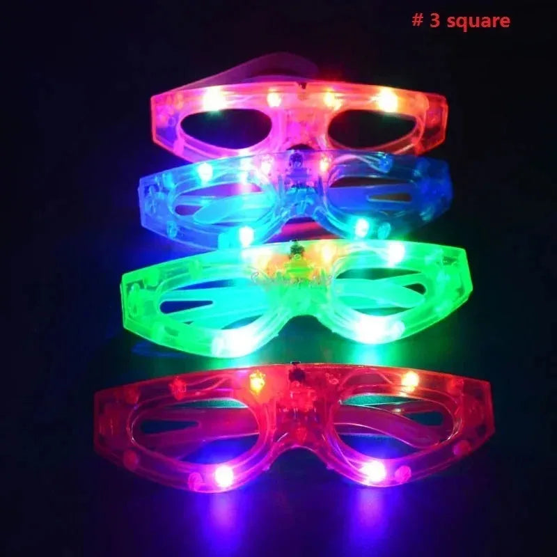 20pcs Light Up Flashing Glow Glasses – Party, Halloween & Cosplay Novelty Party Glasses Babs