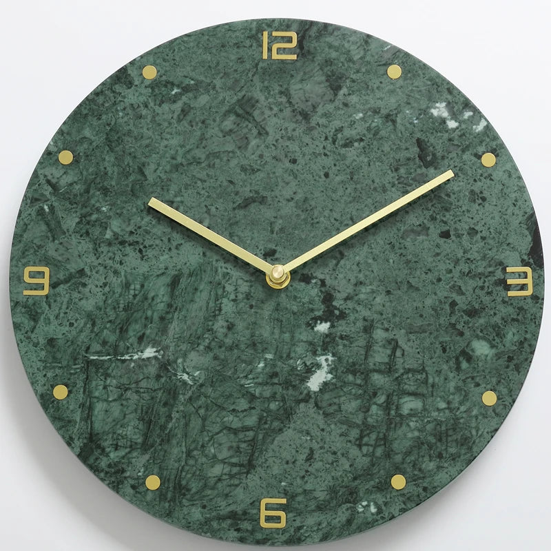 Nordic Large Marble Wall Clock – Silent Quartz, Modern Décor Wall Clock Babs