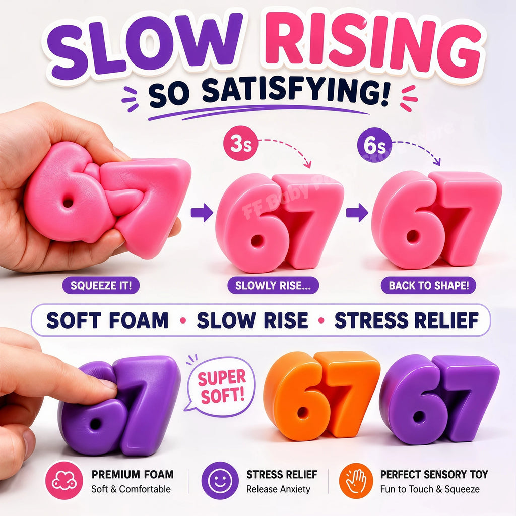 67 Squishy Sensory Fidget Block | Party Favor & Gift Sensory Fidget Toy Babs