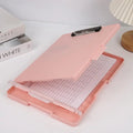 Storage Clipboard with Metal Clip & Pen Holder | A4 Organizer Storage Clipboard Babs Pink