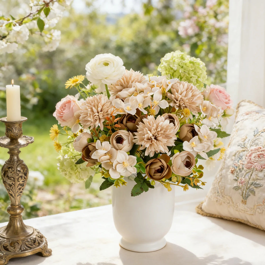 Artificial Hydrangea Silk Flowers – Home, Wedding & DIY Decor Artificial Silk Flowers Babs