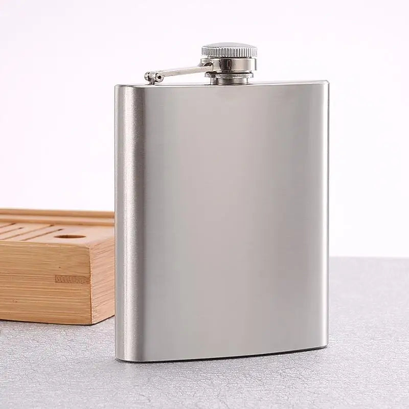 Stainless Steel Hip Flask 7oz/8oz – Travel & Camping Pocket Flask Stainless Steel Flask Babs 8oz