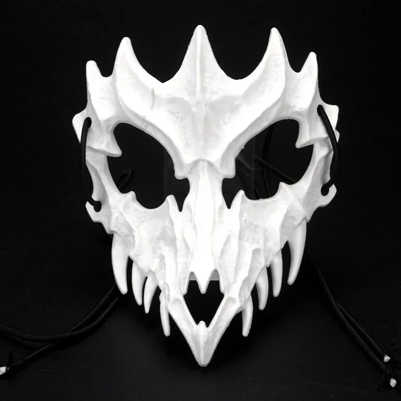 Halloween Skull Half Face Mask – Cosplay & Costume Prop Costume Face Mask Babs