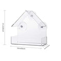 Transparent Window Wild Bird Feeder with Suction Cups Window Bird Feeder Babs WHITE transparent