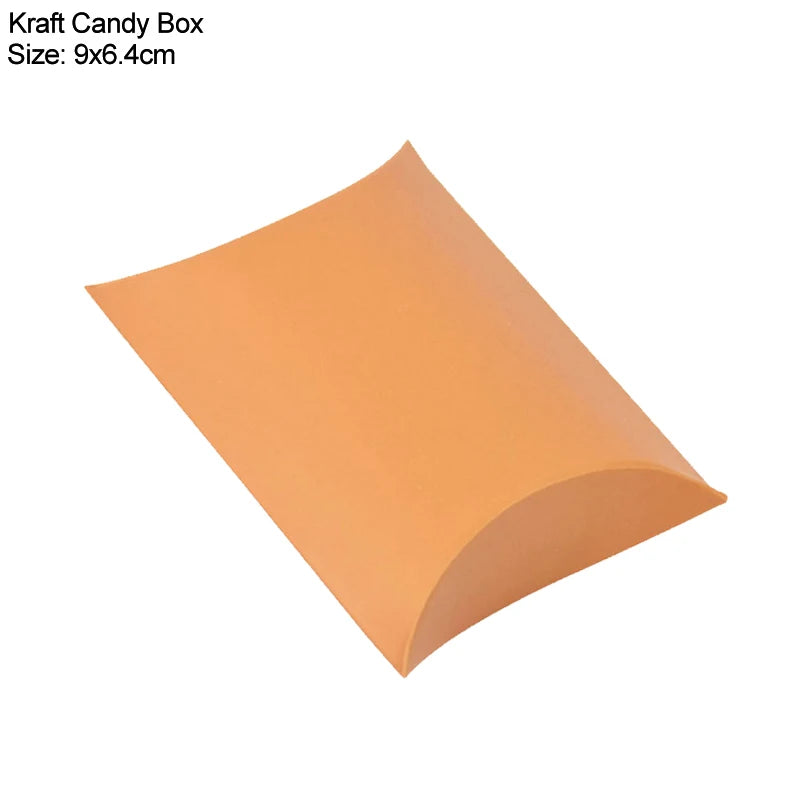 Pillow Candy Gift Boxes Kraft Paper Party Favors 10/20/30 Pcs Gift Packaging Boxes Babs Style10 20pcs