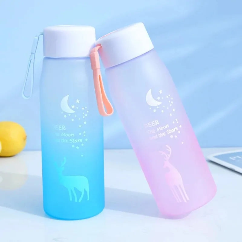 560ml BPA-Free Wide Mouth Water Bottle with Silicone Ring & Lid Reusable Water Bottle Babs