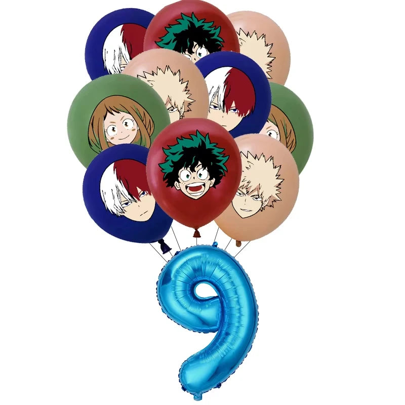My Hero Academia Birthday Party Tableware & Decoration Kit Party Tableware Kit Babs Balloon set-9