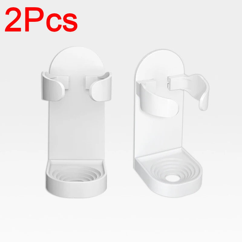 Self-Adhesive Razor Holder – No-Drill Wall Mount for Shaver Razor Wall Holder Babs 2pcs White