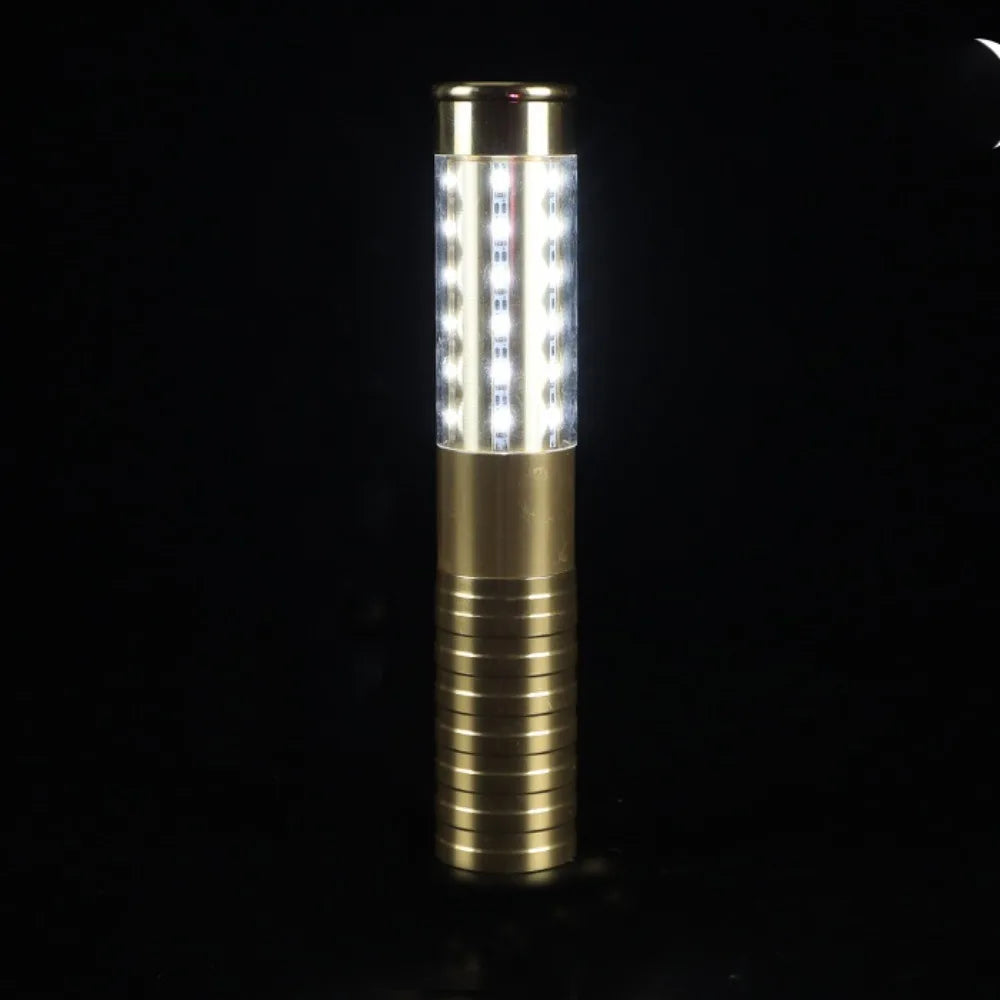 Rechargeable LED Strobe Baton Light – Gold & Silver Party LED Strobe Baton Babs Style 2