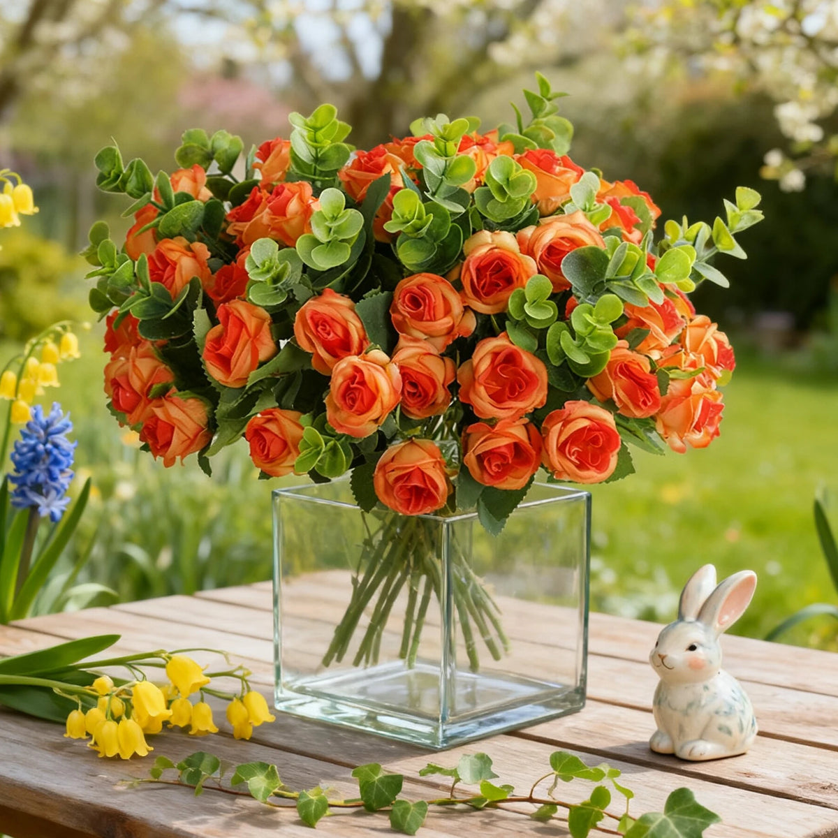 Artificial Silk Rose Bouquet – Wedding & Home Décor Artificial Flower Bouquet Babs