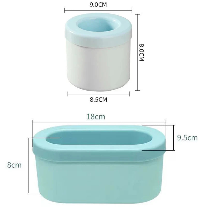 Large Round Silicone Ice Cube Mold & Ice Bucket – DIY Maker Silicone Ice Cube Mold Babs