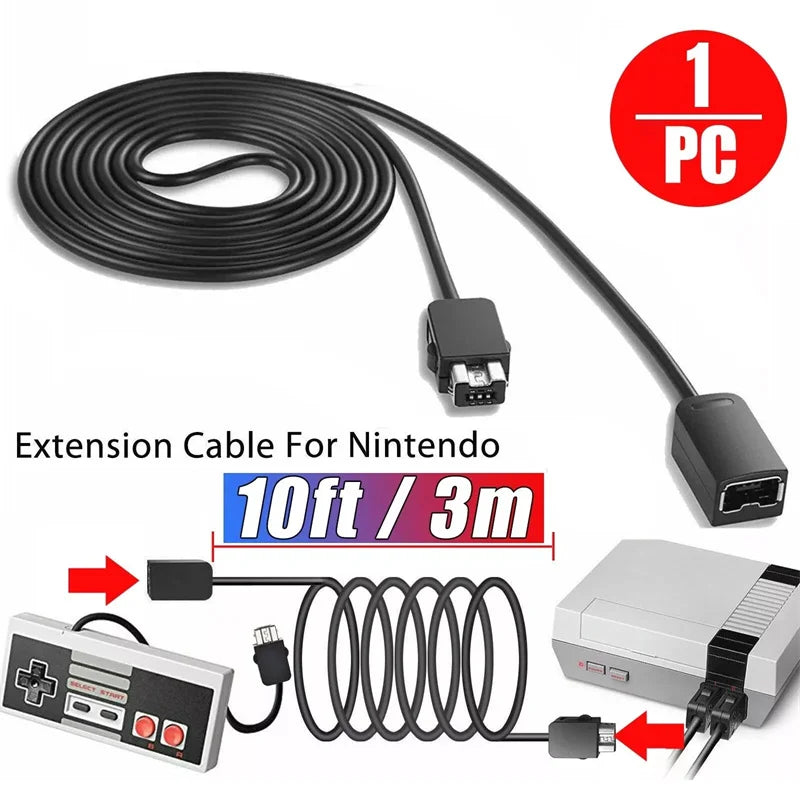 3M Extension Cable for NES Classic, SNES & Wii Controllers Controller Extension Cable Babs Default Title