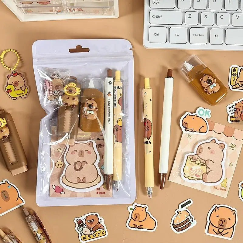 Cute Capybara Stationery Set – Fun School Supplies for Kids Kids Stationery Set Babs A2