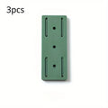 3-Pack No-Drill Power Strip Holder & Wall Socket Sticker Fixer Adhesive Strip Holder Babs Green