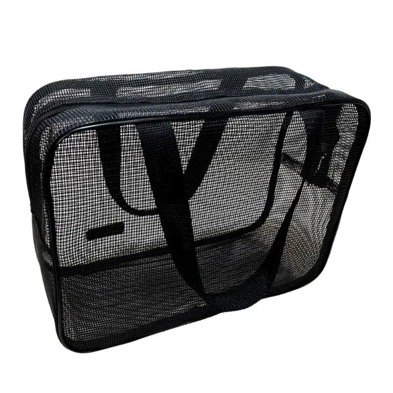 Mesh Shower Bag – Quick Dry, Big Pockets Travel Tote Mesh Shower Tote Bag Babs