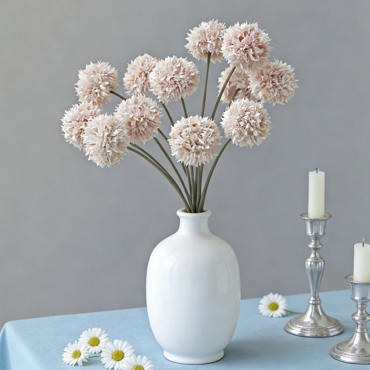 Silk Chrysanthemum Artificial Flower Bouquet – Wedding & Home Artificial Flower Bouquet Babs