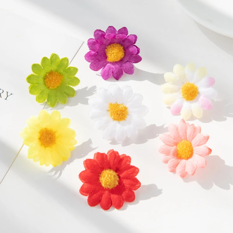 Mini Silk Daisy Artificial Flowers 20/100 Pcs – Wedding Décor Artificial Silk Flowers Babs MULTI 100pieces