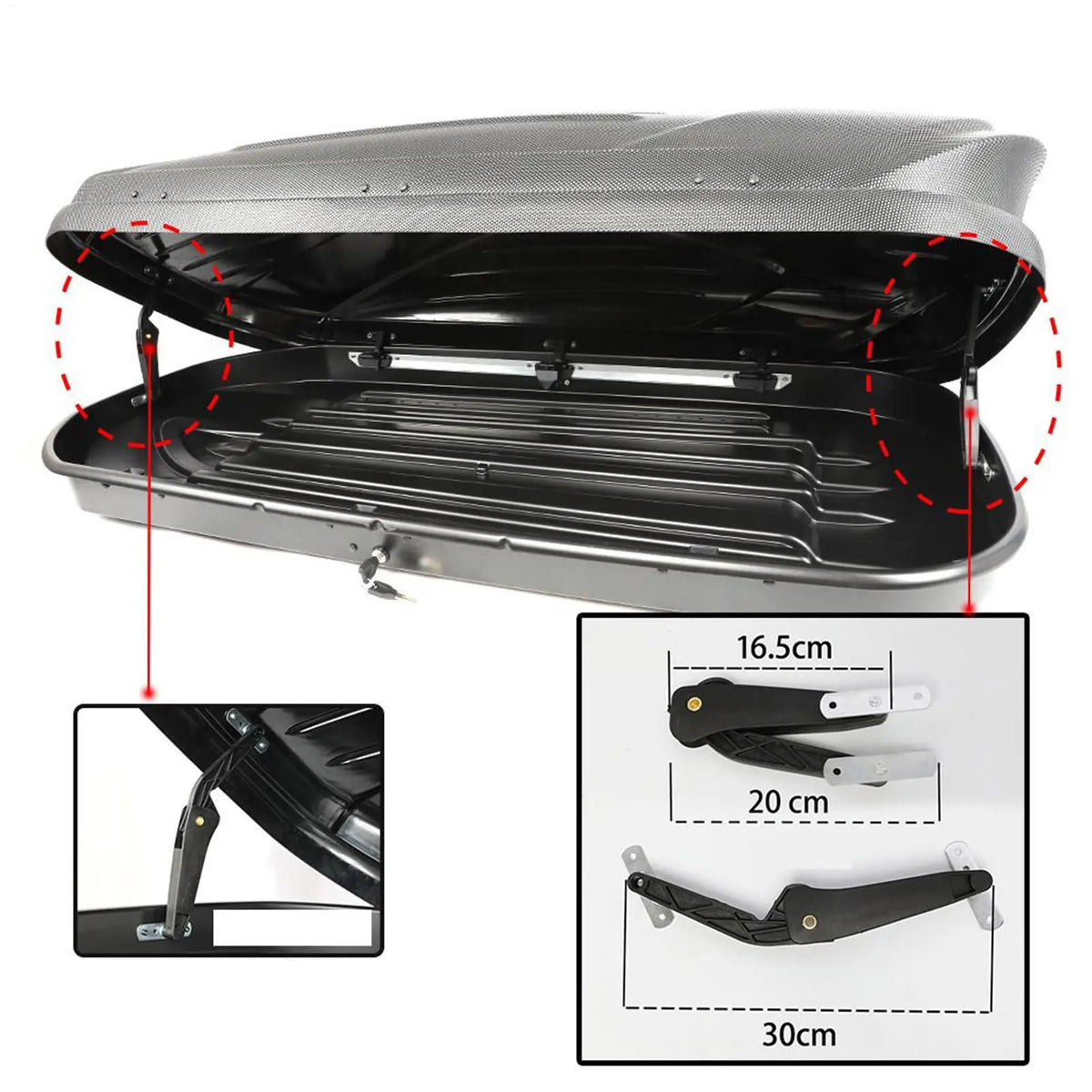 Car Roof Box Lid Support Arm – Shock-Absorbing Bracket Roof Box Bracket Babs
