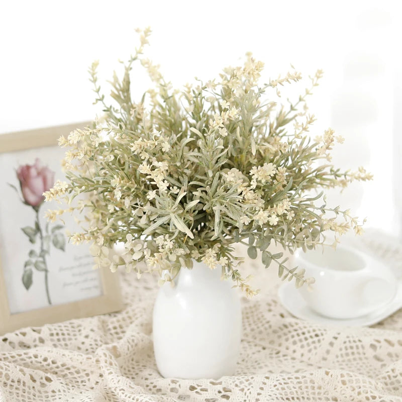 Eucalyptus Baby's Breath Artificial Stems – DIY Floral Decor Artificial Flower Stems Babs