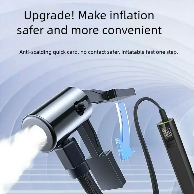 Portable Smart Tire Inflator – Digital Display, SOS Light, 150 PSI Tire Inflator Babs