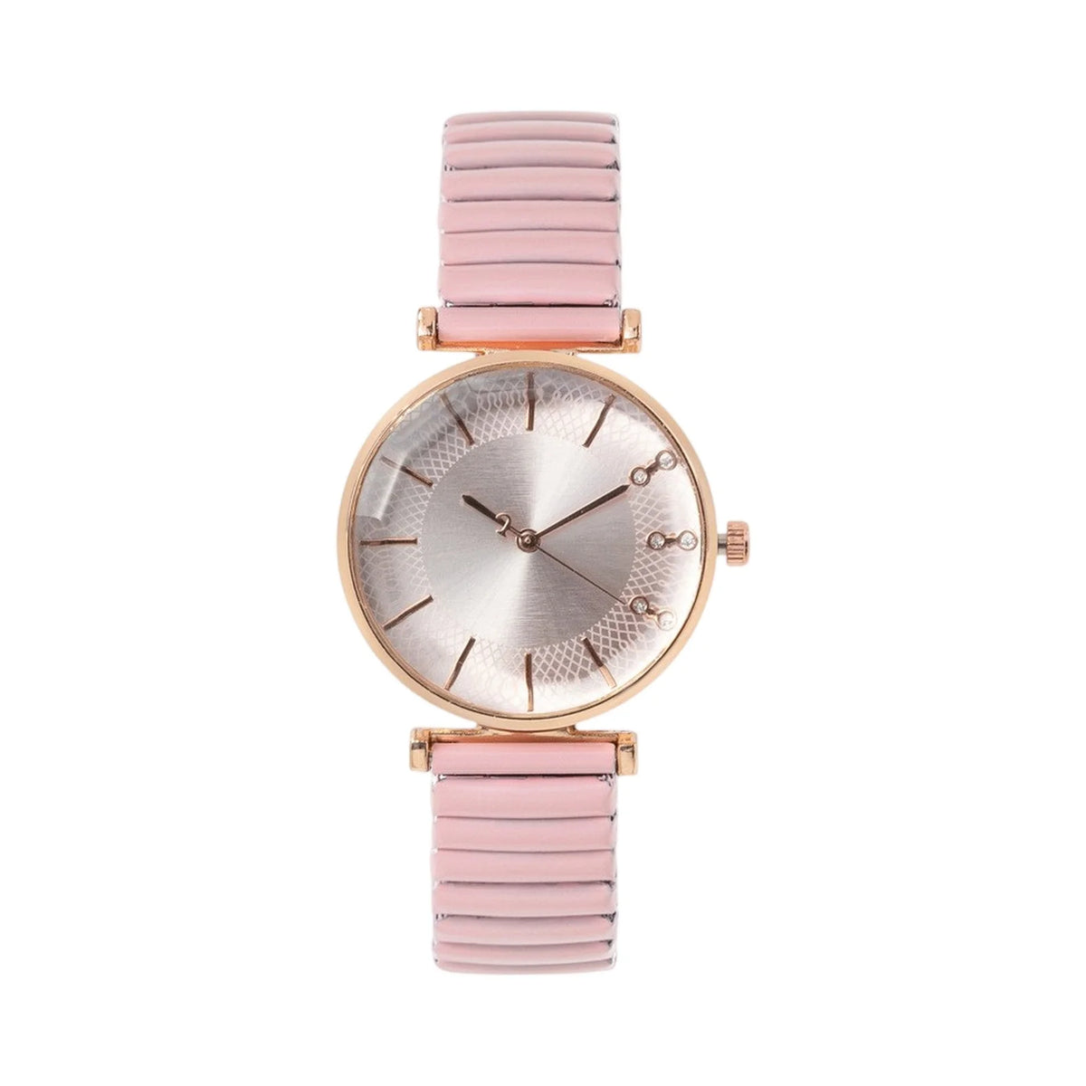 Women's Crystal Blue Quartz Watch – Stretch Strap Dress Watch Women's Dress Watch Babs