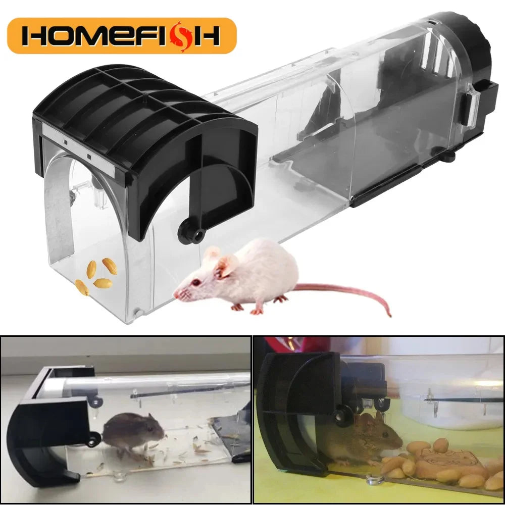 Humane Live Mouse Trap – Reusable Self-Locking Rodent Catcher Live Mouse Trap Babs
