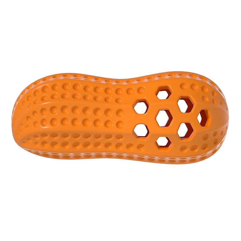 TPR Peanut Dog Chew Toy – Squeaky & Bite-Resistant Dog Chew Toy Babs O