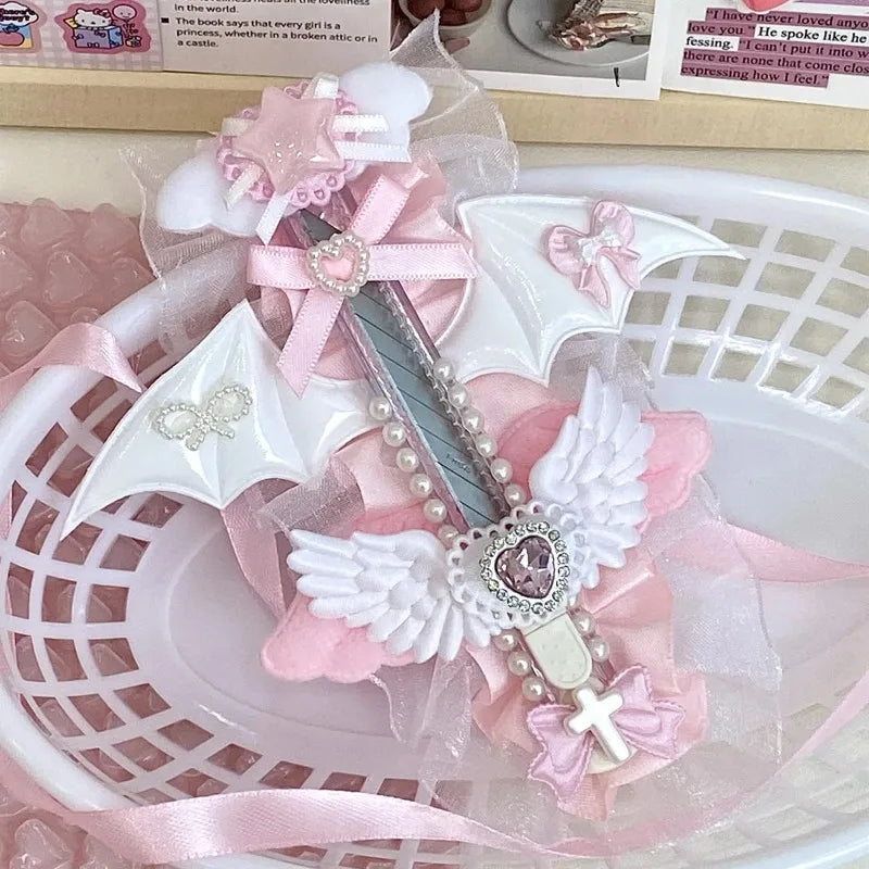 Angel Wings Mini Art Knife – Retractable Utility Cutter & Opener Mini Art Knife Babs
